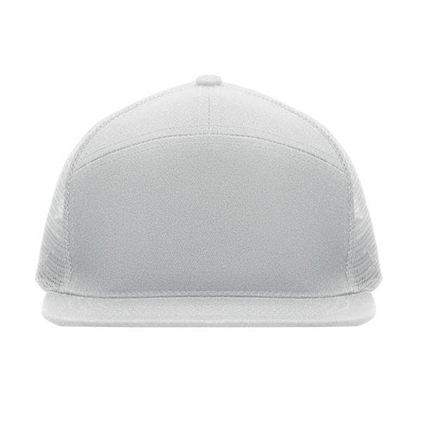 MidOcean Bead Flat Peak Trucker Cap - White - 