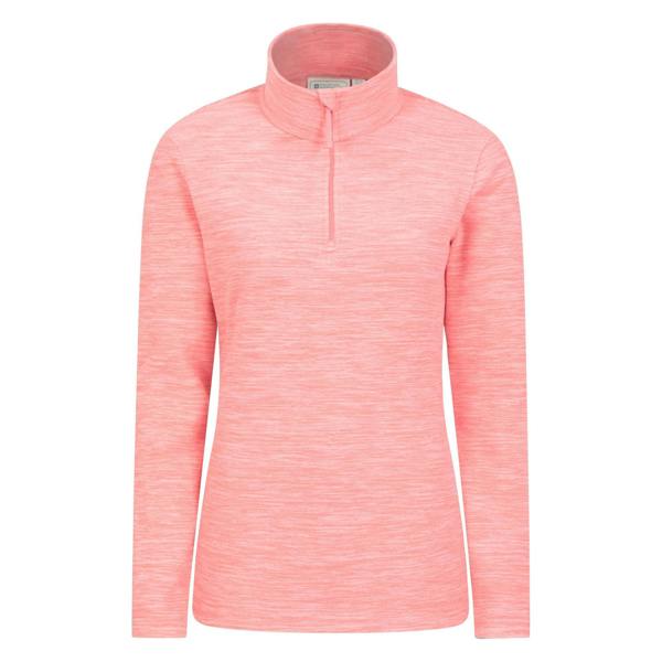 Mountain Warehouse Womens/Ladies Snowdon Melange Fleece Top - Coral - 