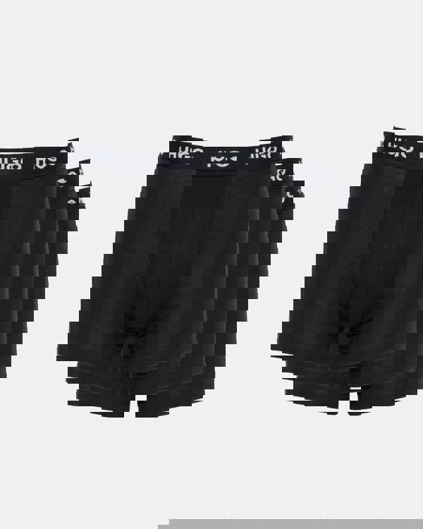 HUGO 3 Pack Mens Boxer Briefs with Logo Waistbands - Black 005 3 pack