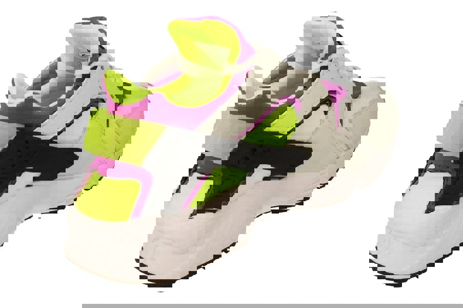 Nike Air Huarache Mens Dd1068  104 - White Neon Yellow Magenta 104 - Photo 2