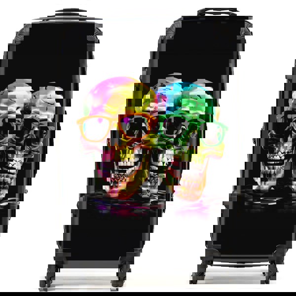Warren Reed Happy Skeletons In Sunglasses Suitcase