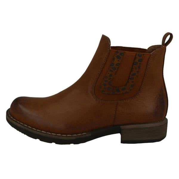 Spot On Ladies Spot On Chunky Low Heel Ankle Boots F51020