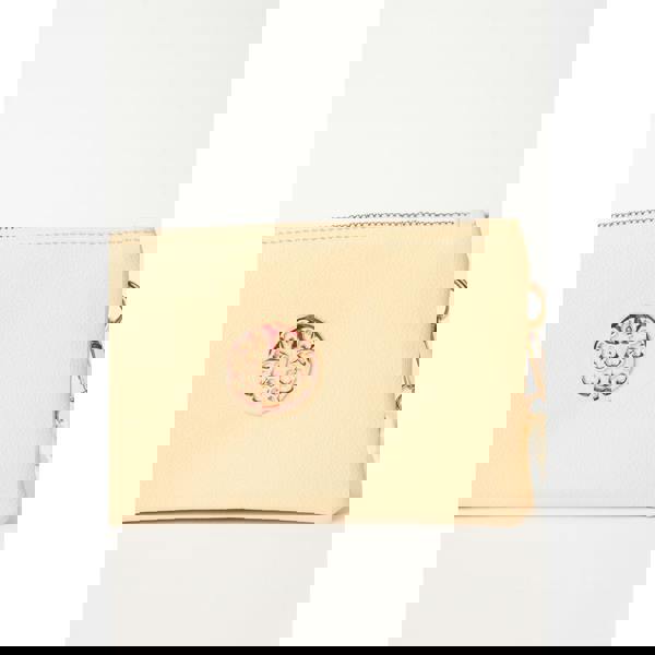 Blue Vanilla Detailed Zip Up Purse With Detachable Strap