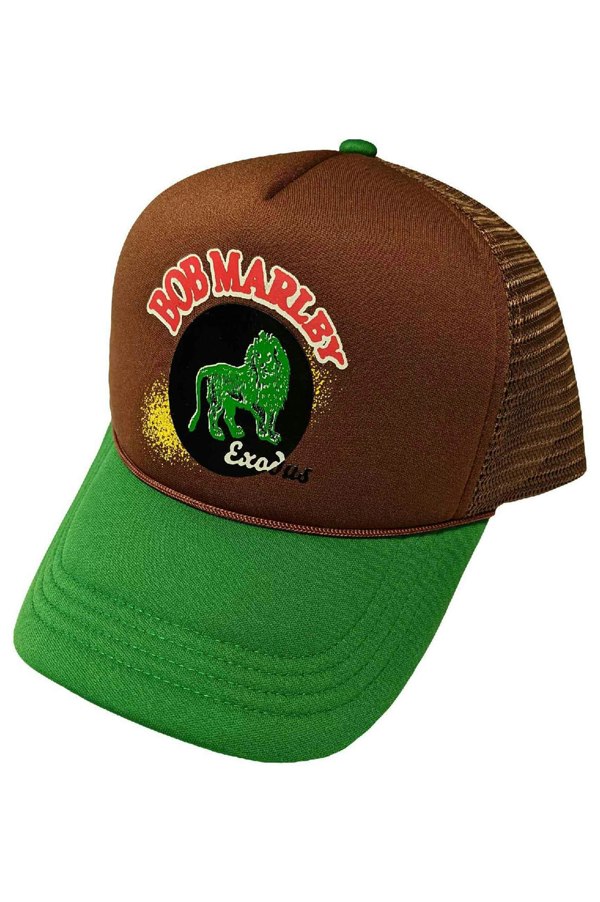 Bob Marley Exodus Lion Logo Trucker Cap