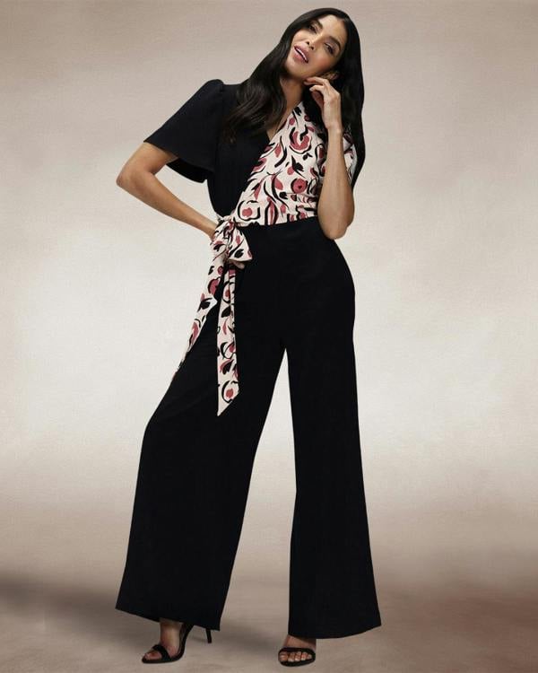 HotSquash Overwrap Print Jumpsuit