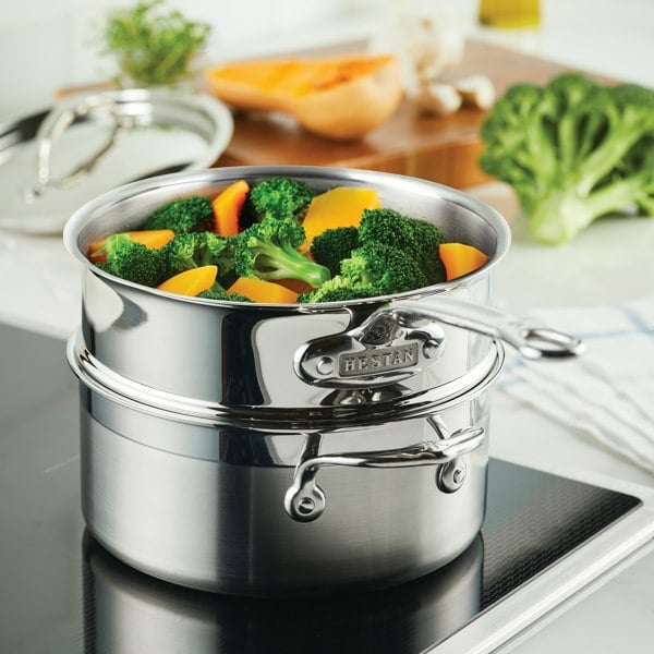 Hestan Stainless Steel Steamer Insert - Fits 18cm/20cm - 2.9L