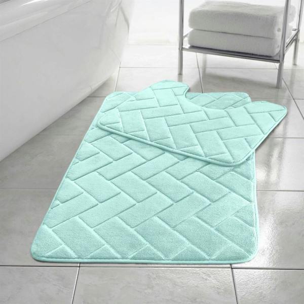 Memory Foam Blocks Bath Mats
