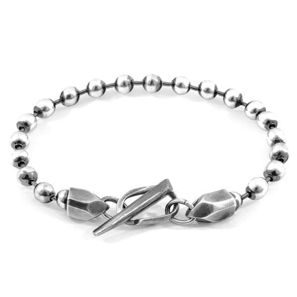 Anchor & Crew Mainsail Skipper Silver Chain Bracelet