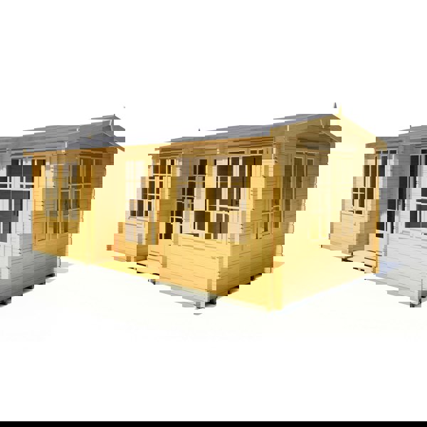 Shire Elveden 10x20 mulitroom log cabin 44mm Cladding - Best Shed