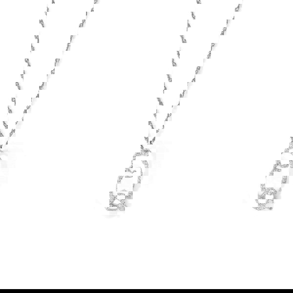 Say It With Luxe CZ Initial Necklace - Sterling Silver