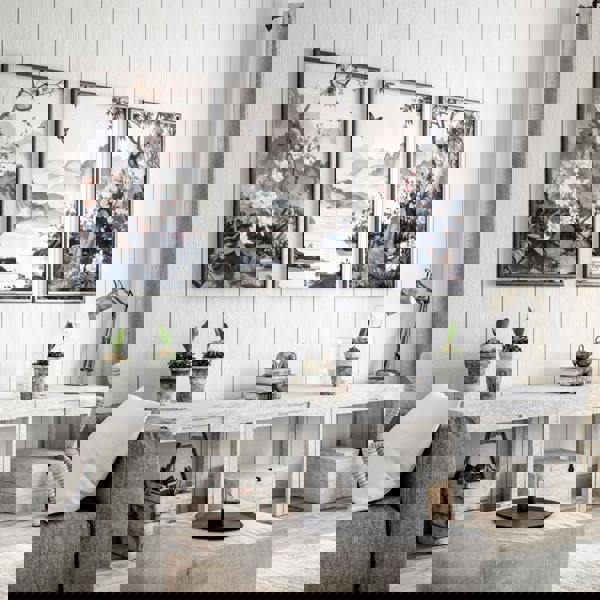 Picture Walls Living Room | Set of 3 Chinoiserie Wall art Prints