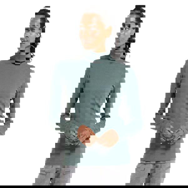 Mountain Warehouse Womens/Ladies Meribel Cotton Roll Neck Long-Sleeved Top - Khaki - 