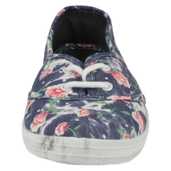 Spot On Ladies Spot On Casual Lace Up Plimsolls F8792