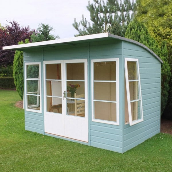 Shire Orchid 10x6G Summerhouse with curved roof - Best Shed