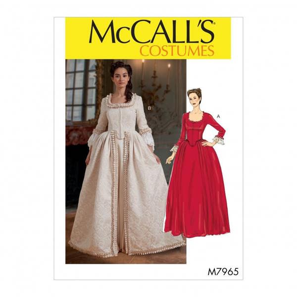 McCalls 7965 Paper Sewing Pattern – Women's Vintage Costume & Dress, Advanced