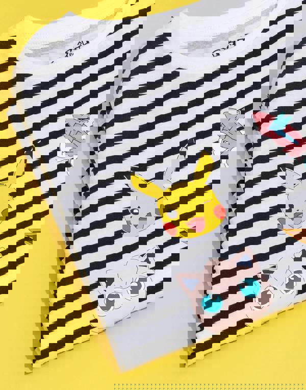 Pokemon Girls White Pikachu Short Sleeved T-Shirt