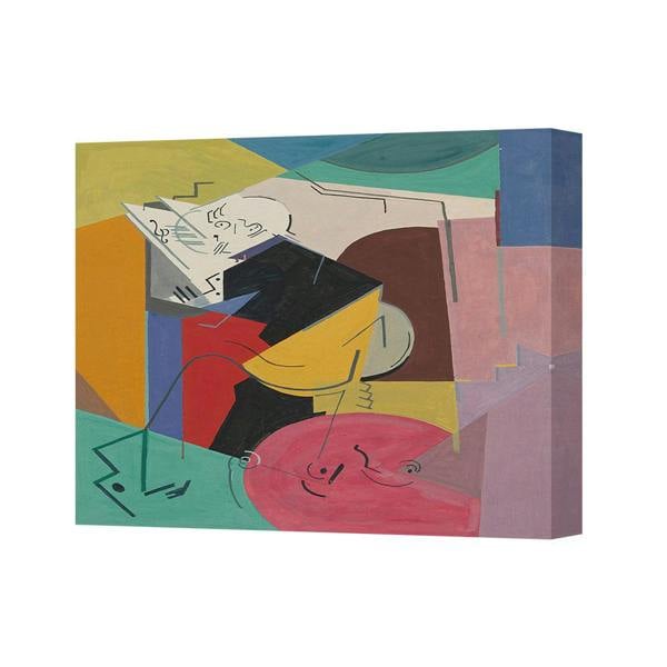 Benjamin Tate Design Abstract Geometric Canvas Wall Art Multicolor Modern Painting Print