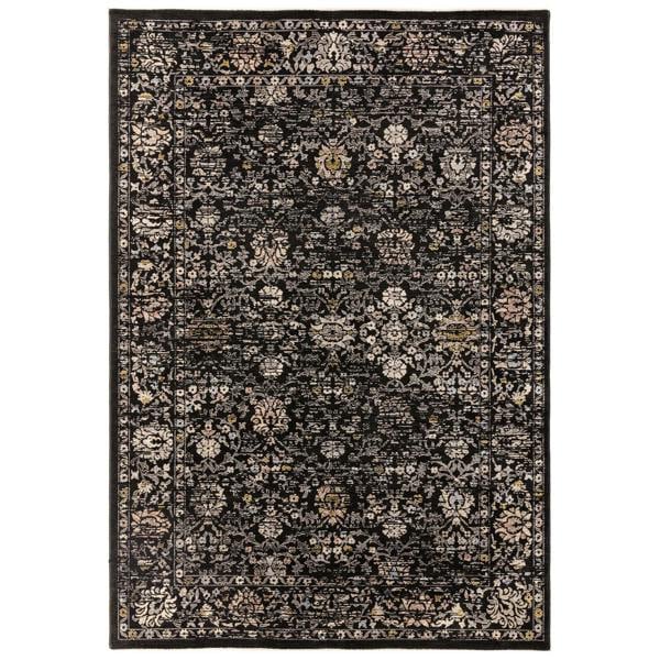 Asiatic Sovereign Black Vintage Floral Rug