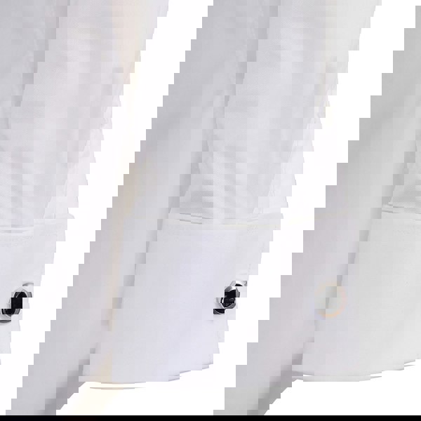 David WeJ Pin Collar Double Cuff Fine Herringbone Shirt - White