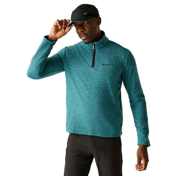 Regatta Mens Thompson Marl Half Zip Fleece Jacket - Arctic - 