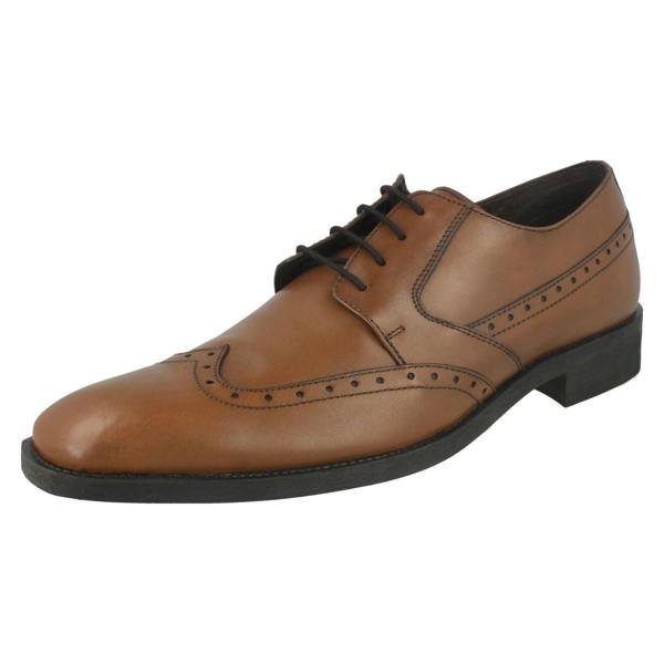 Maverick Mens Maverick Low Heel Lace Up Brogue Shoes
