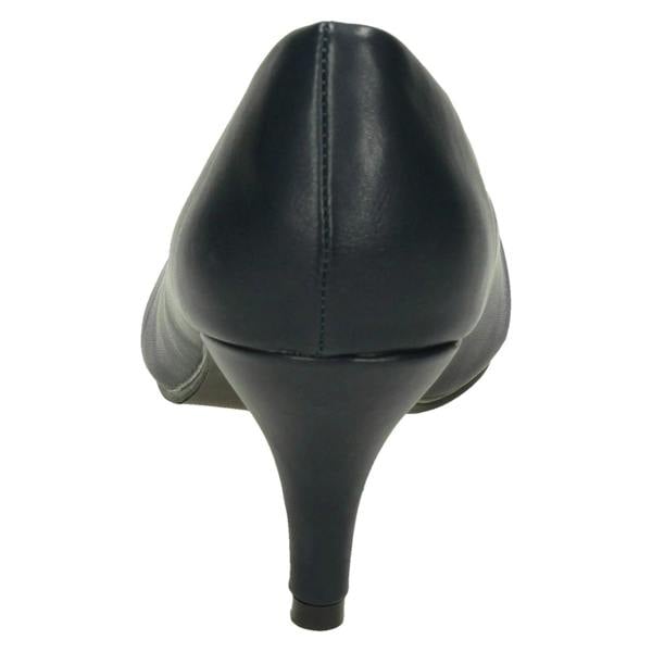 Spot On Ladies Spot On Mid Heel Pointed Toe Court Shoes