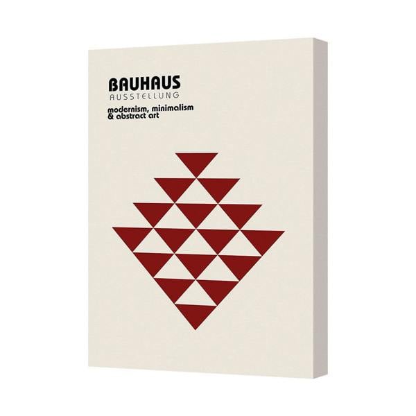 Benjamin Tate Design Bauhaus Geometric Triangle Abstract Art Print On Canvas
