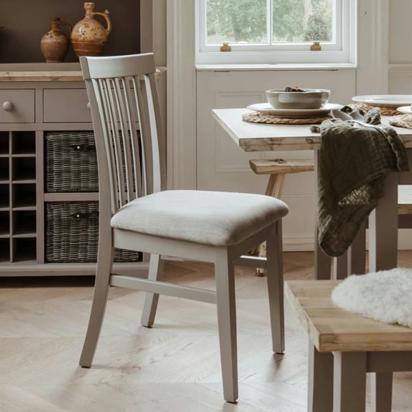 Florence Highback Upholstered Seat Wooden Dining Chair