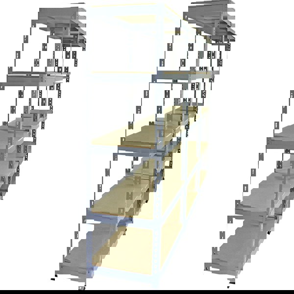 Monster Racking Q-Rax Grey Shelving Units - 90cm x 180cm x 50cm