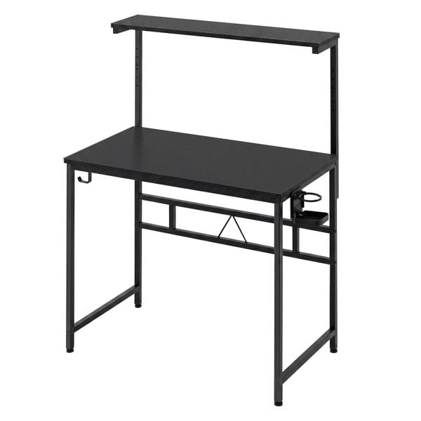 Levede Compact Gaming Desk PC Computer Table with Adjustable Monitor Shelf 80cm