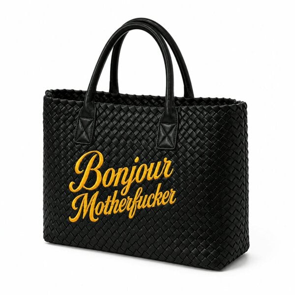 Lilly Loves Black Bonjour Motherfucker Bag