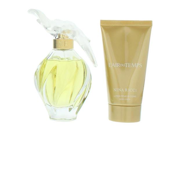 Nina Ricci L'air Du Temps Eau de Toilette 100ml + Body Lotion 75ml Gift Set for Her