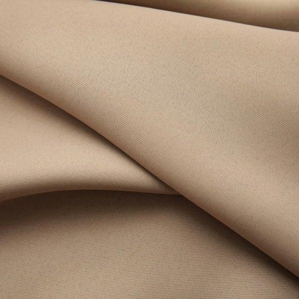 Berkfield Blackout Curtains with Hooks 2 pcs Taupe 140x245 cm