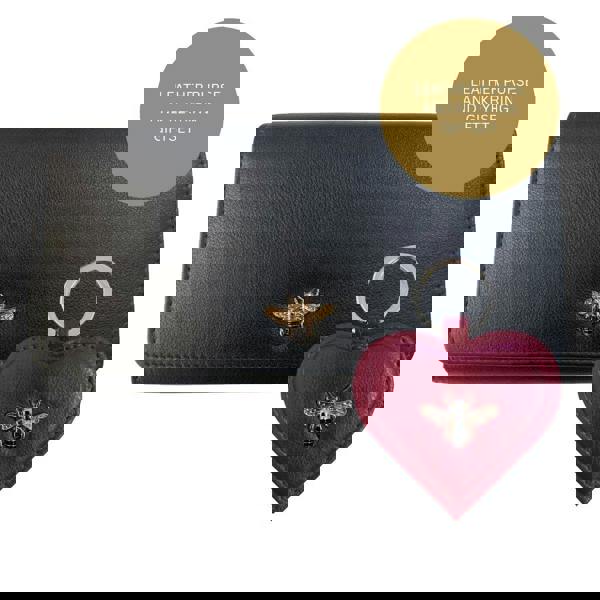 Love EMVY Leather Bee Gift Set – Matinee Purse and Red Keyring