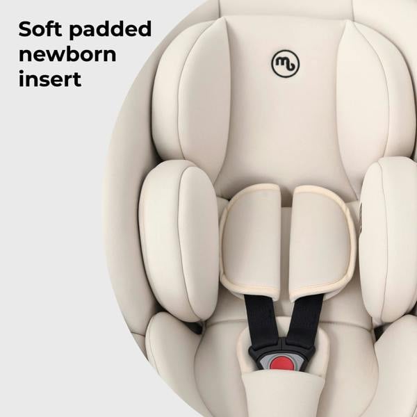 My Babiie MBCS02LT i-Size Infant Carrier Car Seat and ISOFIX Base - Ivory