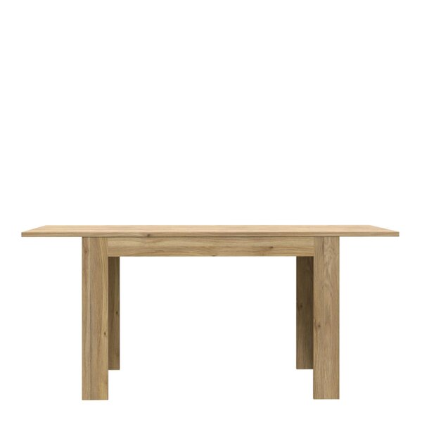 Wyld Haus Faro Extendable Industrial Style Dining Table Mauvella Oak Legs