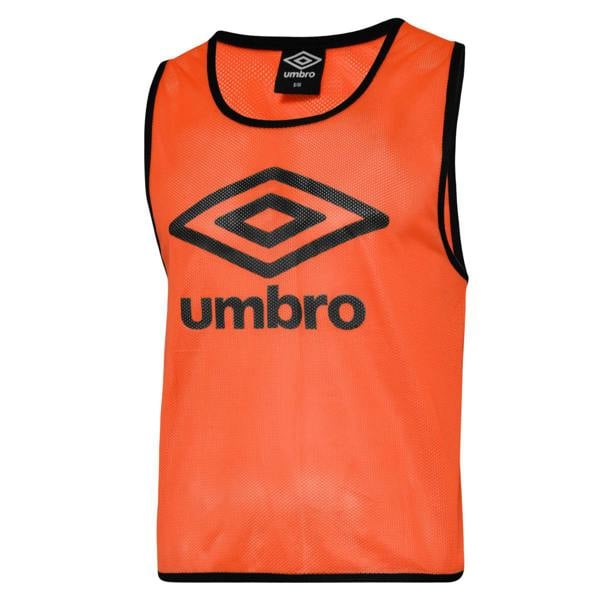Umbro Unisex Adult Training Bib - Fluorescent Orange/Black - 