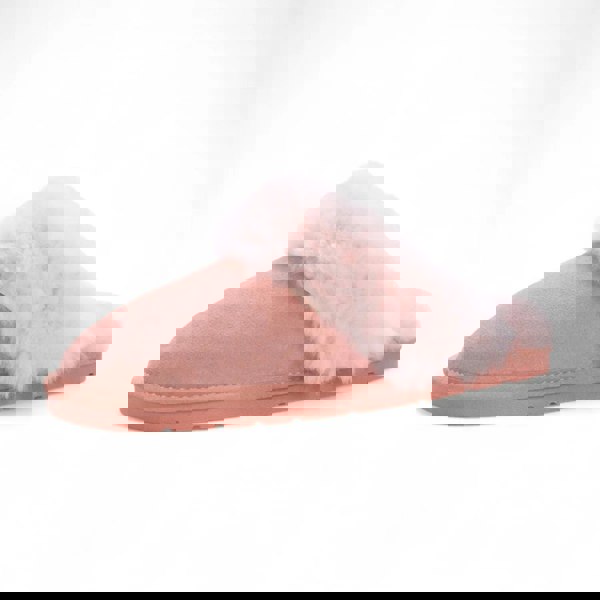 Infinity Leather Luna - Women's Sheepskin Suede Mule Slippers