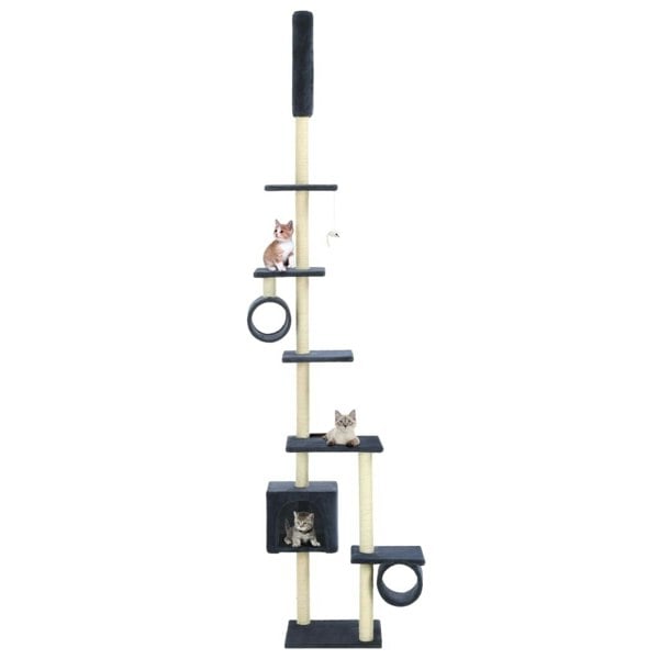 Berkfield Cat Tree with Sisal Scratching Posts 260 cm Dark Blue