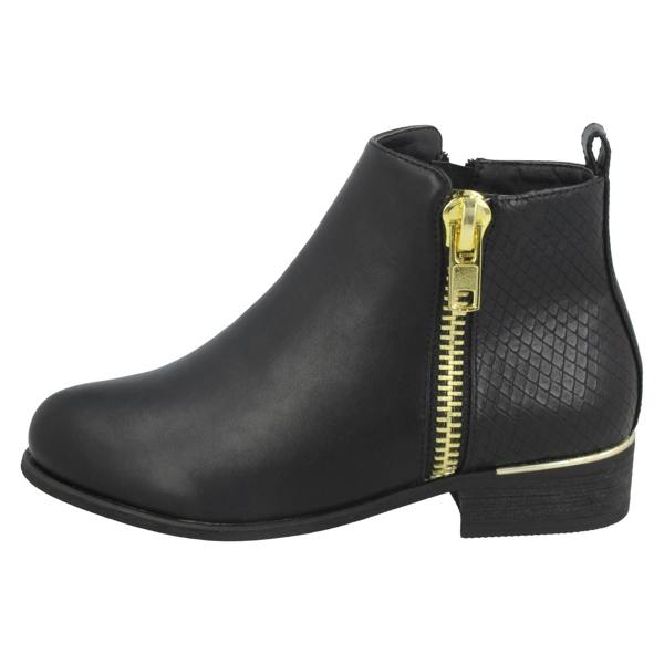 Spot On Girls Spot On Side Zip Ankle Boots H5068