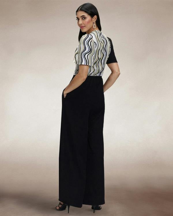 HotSquash Overwrap Print Jumpsuit