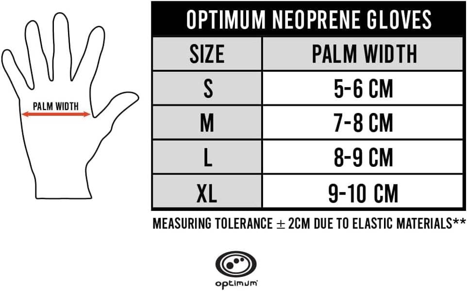 Wetsuit Neoprene Gloves – 3mm Anti-Slip, Sizes S-XL - Optimum