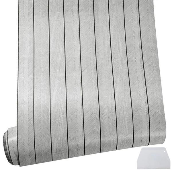 Havendro Self Adhesive Wood Grain Wallpaper Slat Panel Effect Wall Decor Sticker