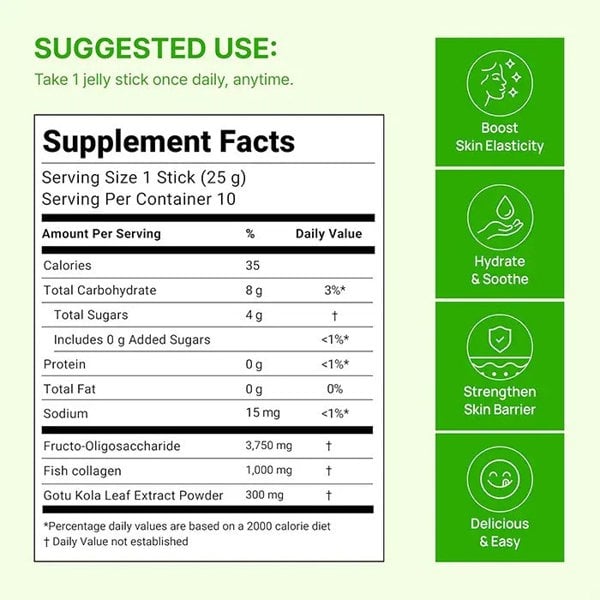 FOODOLOGY Collagen Centella Jelly 25g x 10 sticks