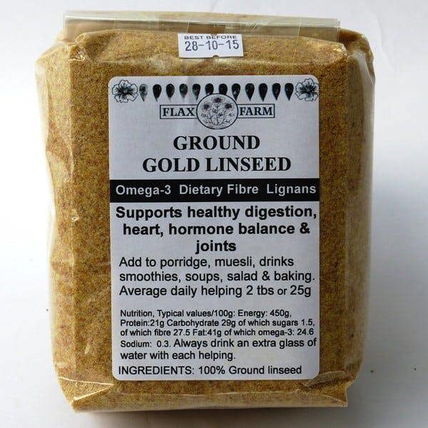 Ground gold flaxseed instructions