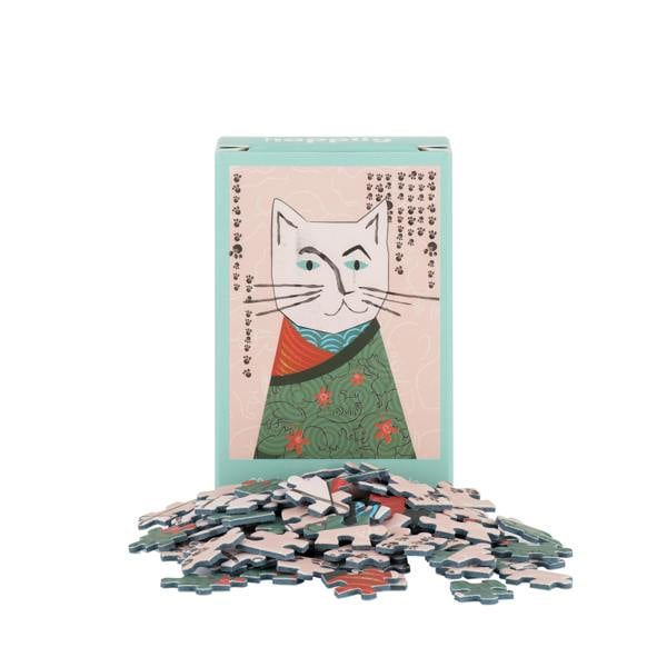Happily Puzzles Art Cats Set - 6 x 99 Piece Mini Jigsaw Puzzles