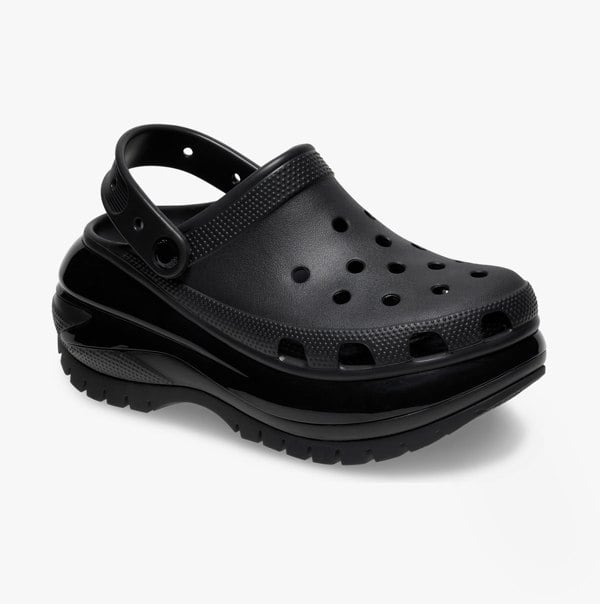 Crocs 207988-001 MEGA CRUSH Womens Clogs Black