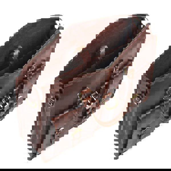 Garrison Leather Laptop Messenger Bag - DÖTCH CLUB