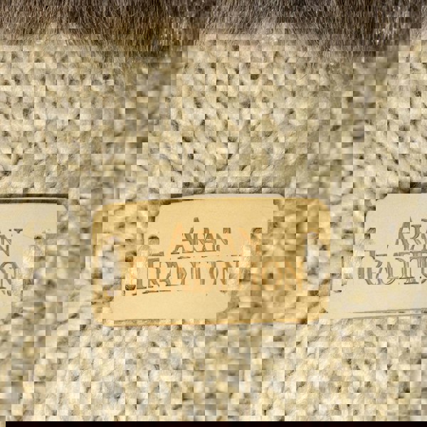 Aran Cable Fur Trim Mittens Stay Cozy & Luxurious with Aran Cable Fur Trim Mittens