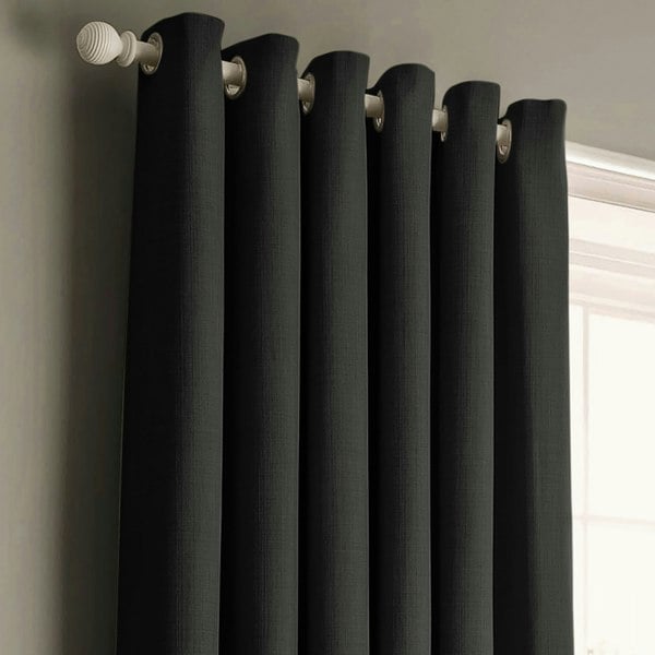 Velosso Panama Ready Made Cotton Eyelet Curtains - 117cm x 137cm